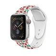 thumbnail image 5 of LNGOOR Christmas Silicone Sport Replacement Watch Band Strap for Apple Watch Series 1, 2, 3, 4&5 - 38mm, 40mm, 42mm, or 44mm (11-Colors), 5 of 5