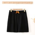 thumbnail image 2 of Cotton Linen Wide Leg Shorts for Women Baggy Casual Lounge Short Pants Elastic Waist Comfy Beach Shorts with Pockets, 2 of 3