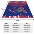 thumbnail image 5 of Custom New York Blanket Personalized Throw Blankets Name and Number for Men Women Boy Football Style Decor Gifts, 5 of 6