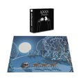 thumbnail image 4 of Ambesonne Christmas Jigsaw Puzzle, Santa Winter Forest, Heirloom-Quality Fun Activity for Family Durable Cardboard, 1000 pcs, Navy Blue, 4 of 6