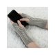 thumbnail image 4 of Guantes sin dedos de punto elástico unisex INSPIRE CHIC gris claro talla única, 4 of 7