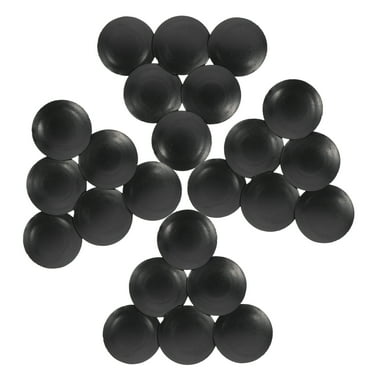 Eease 100 Black Button Plugs for Cabinet/Shelf