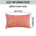 thumbnail image 6 of Unique Bargains 2Pcs Decorative Throw Pillow Covers for Sofa Orange 12" x 20", 6 of 6