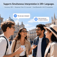thumbnail image 6 of DAYBETTER AI Smart Glasses, 800W Pixel, 1080P Camera, Real-Time Recording, Open-Ear Bluetooth Audio, Voice Assistant, Magnetic Charging, Perfect for Travel Vlog ( Black Frame with Clear Lenses), 6 of 6