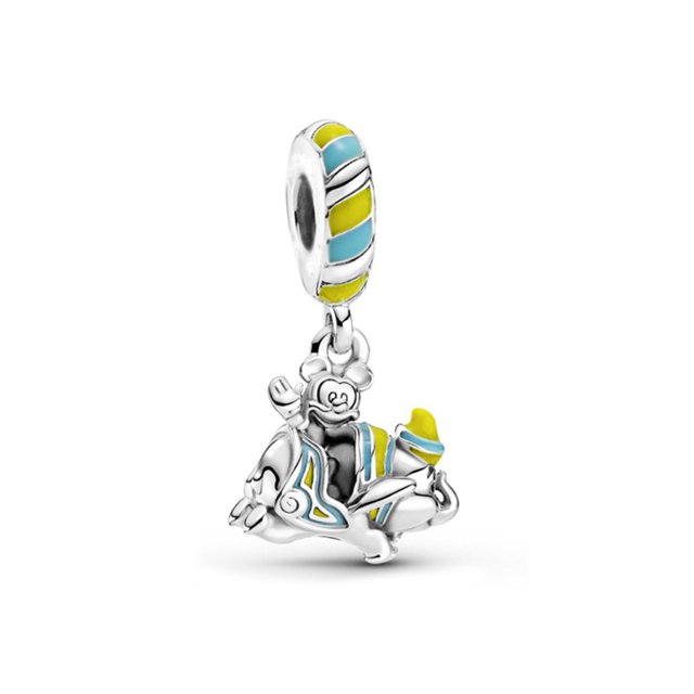 Cenicienta Carro Mágico Insecto Rojo Escarabajo Dorado DIY Charm S925 Chapado En Plata Gao Jiahui unisex