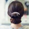 thumbnail image 2 of Hair Side Comb Pearl Rhinestone Hair Clip Women Hairpin Wedding Bride Hair Accessory, 2 of 8
