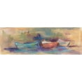 thumbnail image 2 of Owen-Cullimore, Tracy 14x7 White Modern Wood Framed Museum Art Print Titled - Rowboat Row, 2 of 4