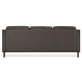 thumbnail image 5 of A&D Home Sedona Brown Faux Leather Modern Sofa, Upholstered Contemporary Couch, 5 of 8