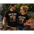 thumbnail image 2 of Funny BBQ Shirt for Men, Grill Master Beer Lover Tee, Backyard Barbecue Cookout Shirt, Dad Gift for Summer Grilling, 2 of 3