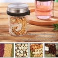 thumbnail image 6 of YX STORE Mason Jar with Spoon Airtight Lid Clear Scales Wide Mouth Microwavable Meal Prep Glass Refrigerated Storage Oats Container for Work, 6 of 12