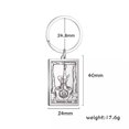 thumbnail image 5 of RSAMD Wicaa Tarot Card Keychain The Major Arcana Rider-Waitev Amulet Unisex Keyring-Steel-The World-23.62''(60cm), 5 of 9