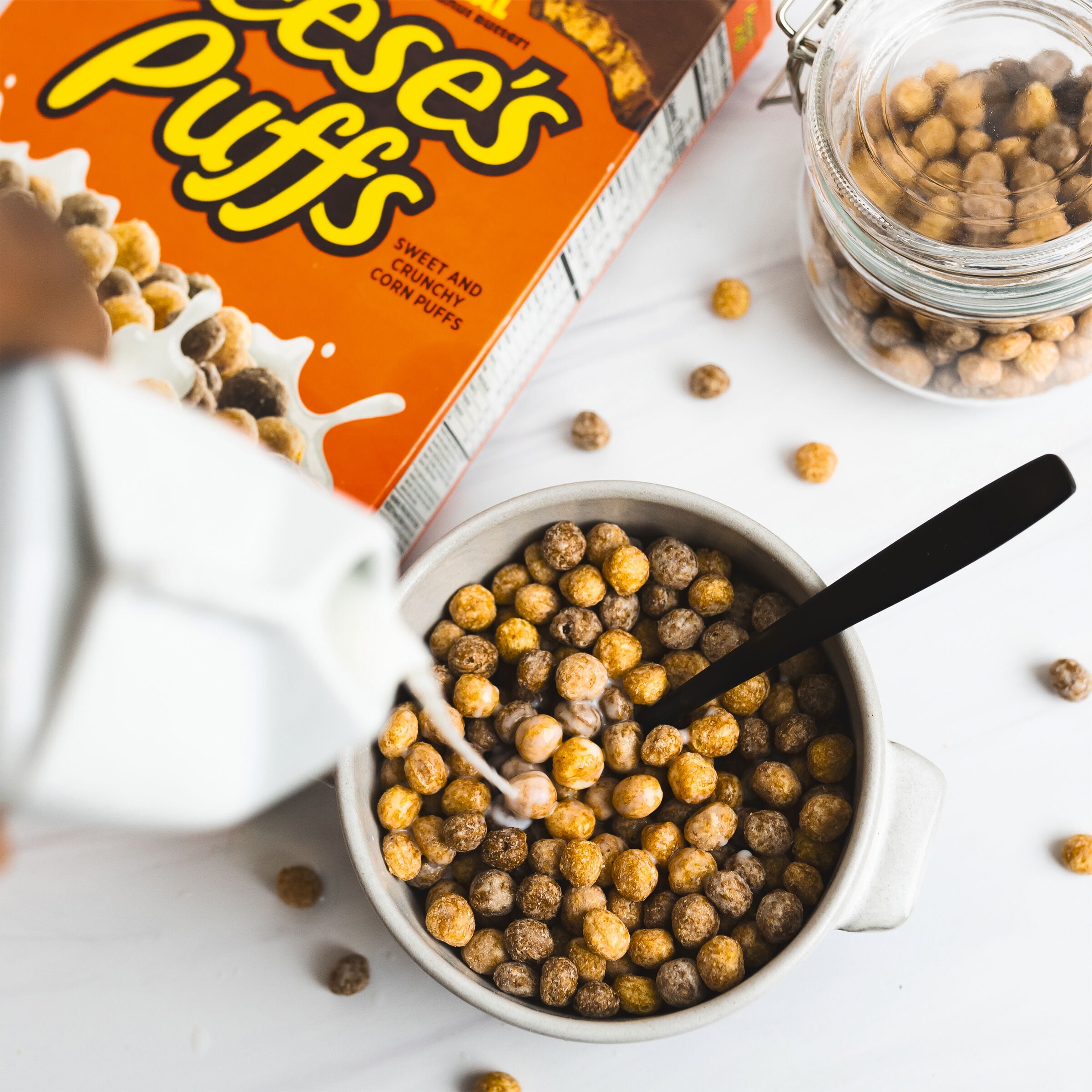 Reese's Puffs Minis Breakfast Cereal, Chocolate Peanut Butter