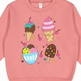 thumbnail image 3 of Inktastic Ice Cream with Patterns Toddler Sweatshirt, 3 of 4