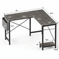 thumbnail image 2 of Alvantor 50 inch L Shaped Computer Desk with CPU Stand, Corner Gaming Desk for Home Office, 2 of 7