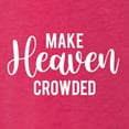 thumbnail image 5 of Wild Bobby Make Heaven Crowded Inspirational/Christian Women Tri-Blend Racerback Tank Top, Shocking Pink, Medium, 5 of 5