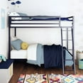 Mainstays Premium Metal Twin over Twin Bunk Bed, Blue