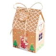 thumbnail image 3 of Bolsas de papel Kraft navideñas Patrones Noel Cajas de papel Kraft Cajas de papel para - Holy Jolly Jolly, 3 of 8