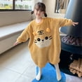 thumbnail image 5 of LNMQLPDBS 2t Pajamas Girls Autumn Winter Toddler Girls Long Sleeve Cartoon Embroidered Fluffy Hoodies Dress Kids Warm Casual Sweatshirt Tops Girl Clothes Size 6 Princess Pjs, 5 of 9
