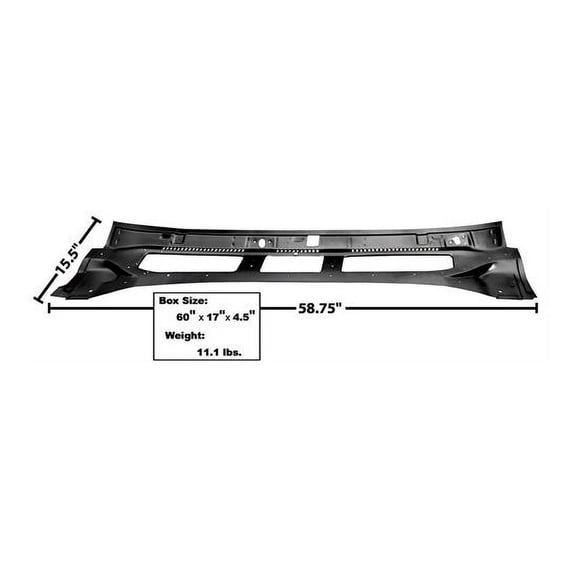 Dynacorn 1418Z 1968-69 Chevelle Cowl Top Vent Replacement Panel