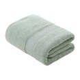 thumbnail image 1 of Toalla de algodón de rizo, suave y absorbente, agradable para la piel, de color sólido, jacquard, para ducha, para el hogar, baño, spa, salón de belleza., 1 of 8