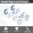 thumbnail image 3 of Clamp de Doble Cuerda Uxcell, (8 Pcs), Clip de Acero al Carbono para Cuerdas de 3/8 a 15/32 Pulgadas, 3 of 7