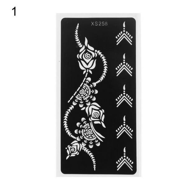 MINM Henna Tattoo Stencil Temporary Hand Tattoos DIY Body Art Paint Sticker Template Indian Wedding Painting Kit Tools MINM Henna Tattoo Stencil Temporary Hand Tattoos DIY Body Art Paint Sticker Template Indian Wedding Painting Kit Tools