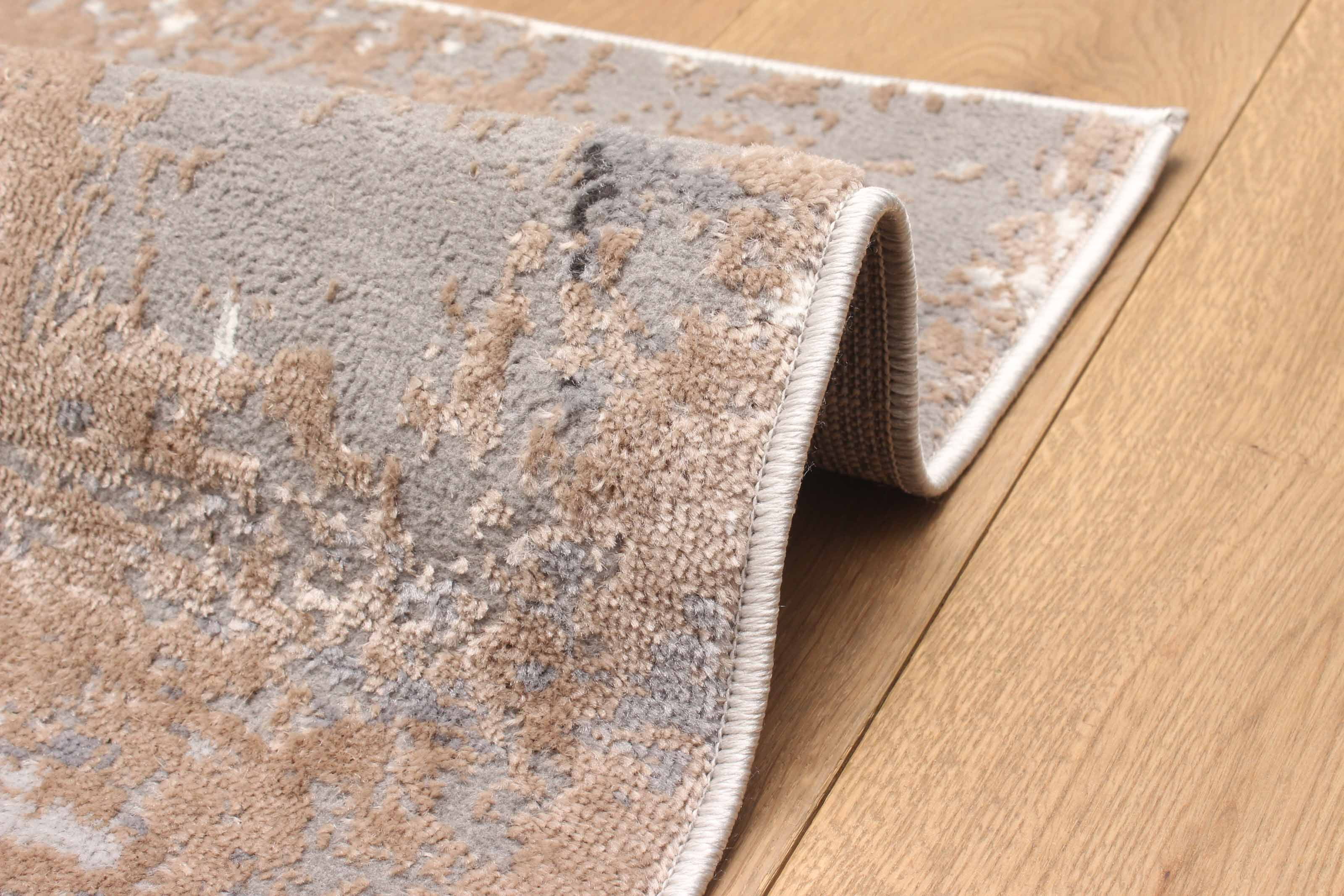 ECARPET Tapis Contemporain/Moderne Bronte pour Salon, Chambre, Salle A Manger, Entrée, Couloir et Plus Encore.