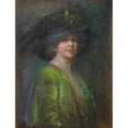 thumbnail image 2 of Alice Pike Barney 15x18 Gold Ornate Wood Frame and Double Matted Museum Art Print Titled - Hat and Shadow, 2 of 4
