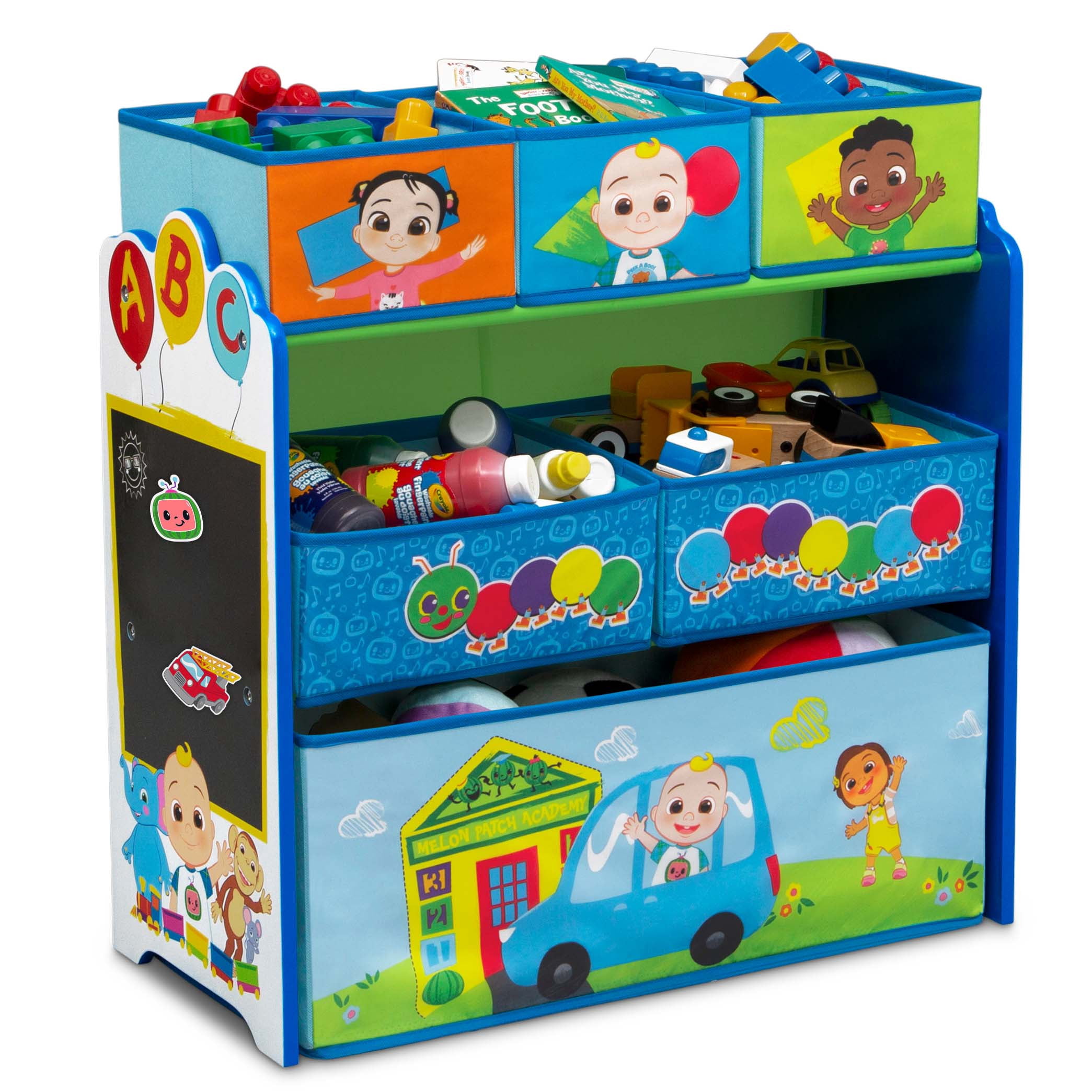 CoComelon 4-Piece Toddler Playroom– Includes Play Table Toy Organizer, Greenguard Gold Certified, Blue/Green CoComelon 4-Piece Toddler Playroom– Includes Play Table Toy Organizer, Greenguard Gold Certified, Blue/Green - 1