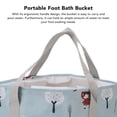 thumbnail image 3 of Collapsible Foot Bath Basin, Portable Foot Soak Tub With Handle PVC Foot  Bucket For Travel Camping Washing, 3 of 8