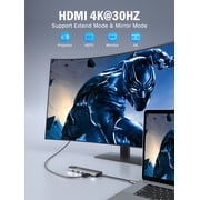 Lemorele 9 in 1 Laptops Docking Station with Gigabit Ethernet, 100W PD Charging, 4K HDMI, 5Gbps USB C/A Data Port,SD/TF Card Reader,Multiport Adapter USB C Hub for MacBook, Windows