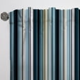 thumbnail image 4 of Designart "Striped Pattern Of Classic Blue Elegance" Striped Room Darkening Curtain Single Panel, 4 of 6
