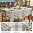 Blue Checkered Tablecloth Rectangle Tables Plaid Gingham Table Clothton ...