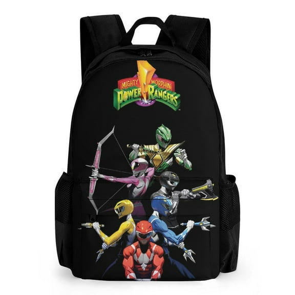 Power Rangers Backpack Laptop Bag Large Capacity Multipurpose Daypack Student Satchel Schoolbag Bookbag Travel Bag Rucksack