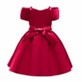 thumbnail image 6 of HIPYLO White Dress Short High Neck Dress Girls Christmas Dress Size 8 Black and White Dresses Dress for Girls 7-8 Kid Gifts Kids Gifts 8-12 Boys, Red 5-6 Years, 6 of 9
