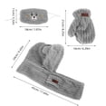 thumbnail image 2 of GOOHOCHY 1Jgo Conjunto De Bufanda Gorro Multifuncional De Polar Y Cortaviento Para Mujer, 2 of 6