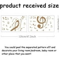 thumbnail image 2 of Wall Stickers Treble Clef Pattern Wall Decals Removable Self Adhesive Wallpapers Home Decor Vinyl Wall Art Murals Wall Decoration for Living Room Bedroom Music Lovers Gifts for People, 2 of 9