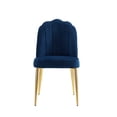 thumbnail image 2 of Chic Home Cherisa Velvet Upholstered Channel Quilted Dining Chair (Set of 2), Navy, 2 of 5