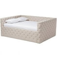 thumbnail image 1 of Baxton Studio Anabella Tufted Queen Daybed in Light Beige, 1 of 8