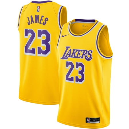 Men's Nike LeBron James Gold Los Angeles Lakers 2020/21 Swingman Jersey - Icon Edition