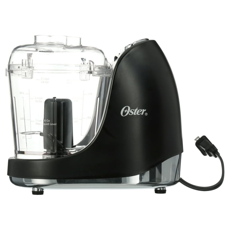 Oster® 3-Cup Mini Food Chopper with Durable Glass Bowl and 250-Watt Motor