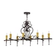 thumbnail image 5 of Meyda Tiffany 154026 Monica 8 Light 48" Wide Taper Candle Linear Chandelier - MultiColor, 5 of 6