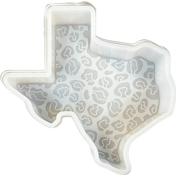 Leopard State of Texas Shaped Freshie Silicone Mold for Scented Aroma Beads 5x5x1 Freshies Molds Resin, Car Candle, Soap, Southern TX Freshie Oven Safe Heat Resistant to 400 F