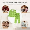 thumbnail image 7 of Lsque Daisies Flowers Pattern Long Sleeve Pajama Set for Women - Soft 2-Piece Sleepwear and Loungewear Set with Pockets, Comfy Nightwear-XX-Large, 7 of 7