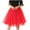 Fa1101Red, variant on ylioge Tutus for Women Adults, Womens Pink Tutu Skirts 80s Lace Mesh Yarn Breathable High Waist Solid Color Cute Puffy Princess Mini Tulle Skirt Fall Saving Clearance