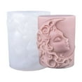 thumbnail image 5 of Embossed Goddess Candle Molds Cylinder Candle Silicone Molds for Epoxy Resin Making Candle Soap Gypsum Silicone Molds, 5 of 8