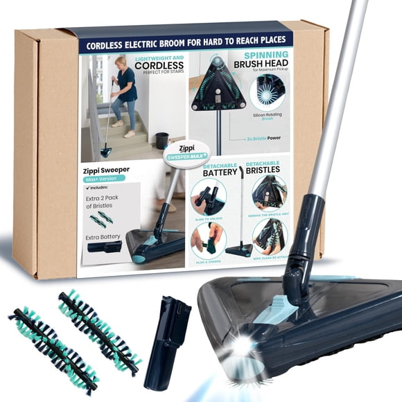 Barredora de pisos Zippi Sweeper Max Plus 2025 con 2 baterías