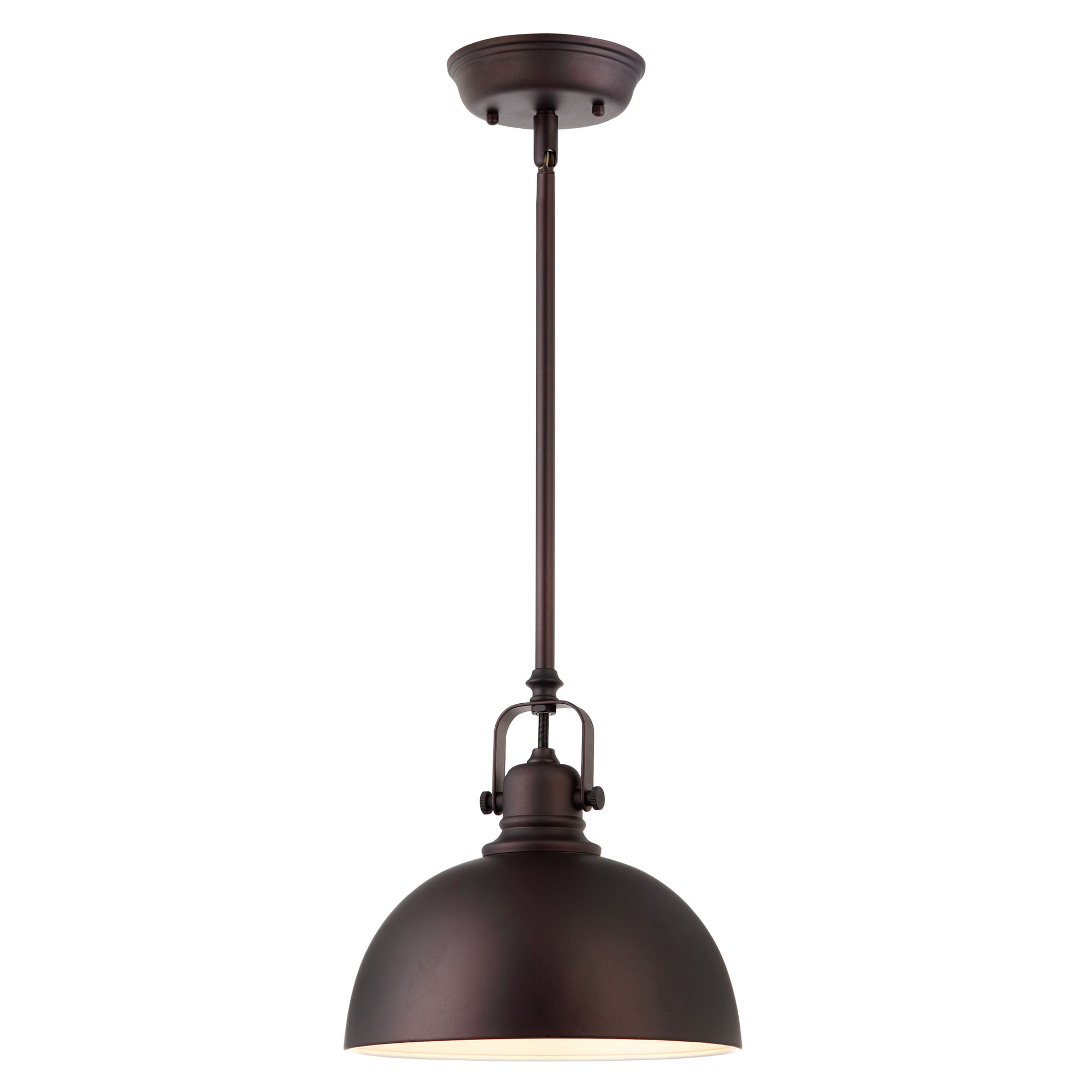 Kitchen And Bar 1 Light Mini Pendant With Oil Rubbed Bronze Metal Shade Walmartcom Walmartcom