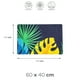 thumbnail image 2 of Tapete Negro Con Hojas Colores 40x60cm, 2 of 2