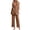 Coffee women's 2 piece blazer set a1, variant on Women's 2 Piece V Neck Sleeveless Blazer Set Casual Wide Leg Pants Matching Lounge Outfits Solid Summer Cruise Travel Clothes Airport Style, Pink 2XL